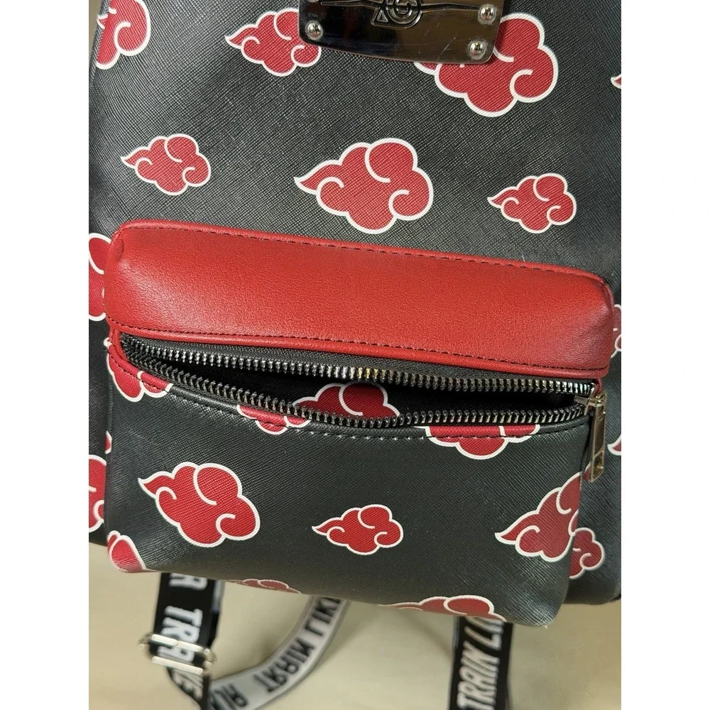 Bioworld Naruto Shippuden Collection Akatsuki Red Cloud Mini Backpack *Read*